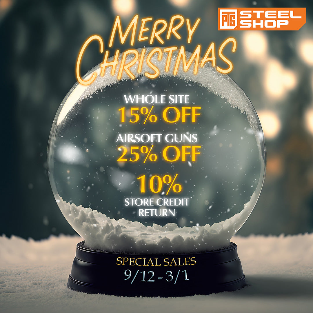 PTS Steel Shop 聖誕狂歡購物季正式開啟!全場商品享85折優惠,氣槍產品更限時75折!