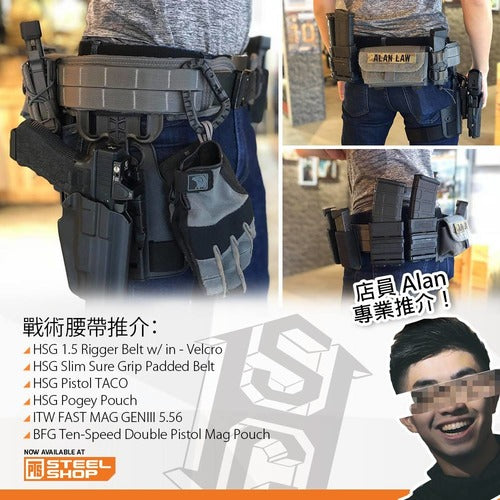 High Speed Gear Slim Grip Padded Belt Super Set