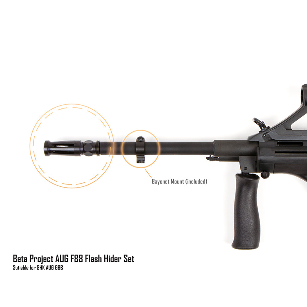 AUG F88 Flash Hider Set - 14mm CCW