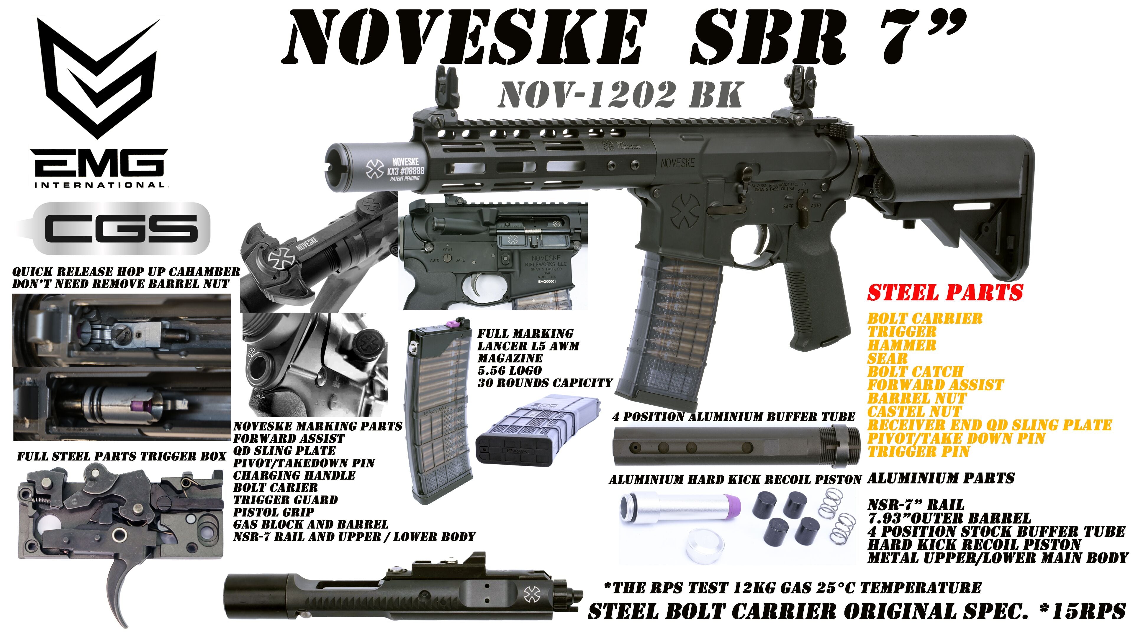 Noveske N4 SBR 7" GBBR (by CGS)