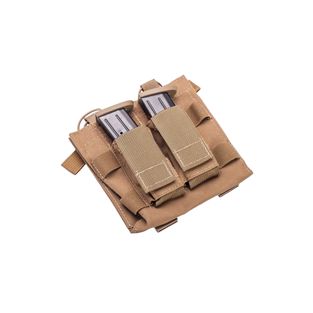 Double M4/Pistol w/Chemlite Pouch - Tactical Lightweight Molle Hybrid Ammo Carrier