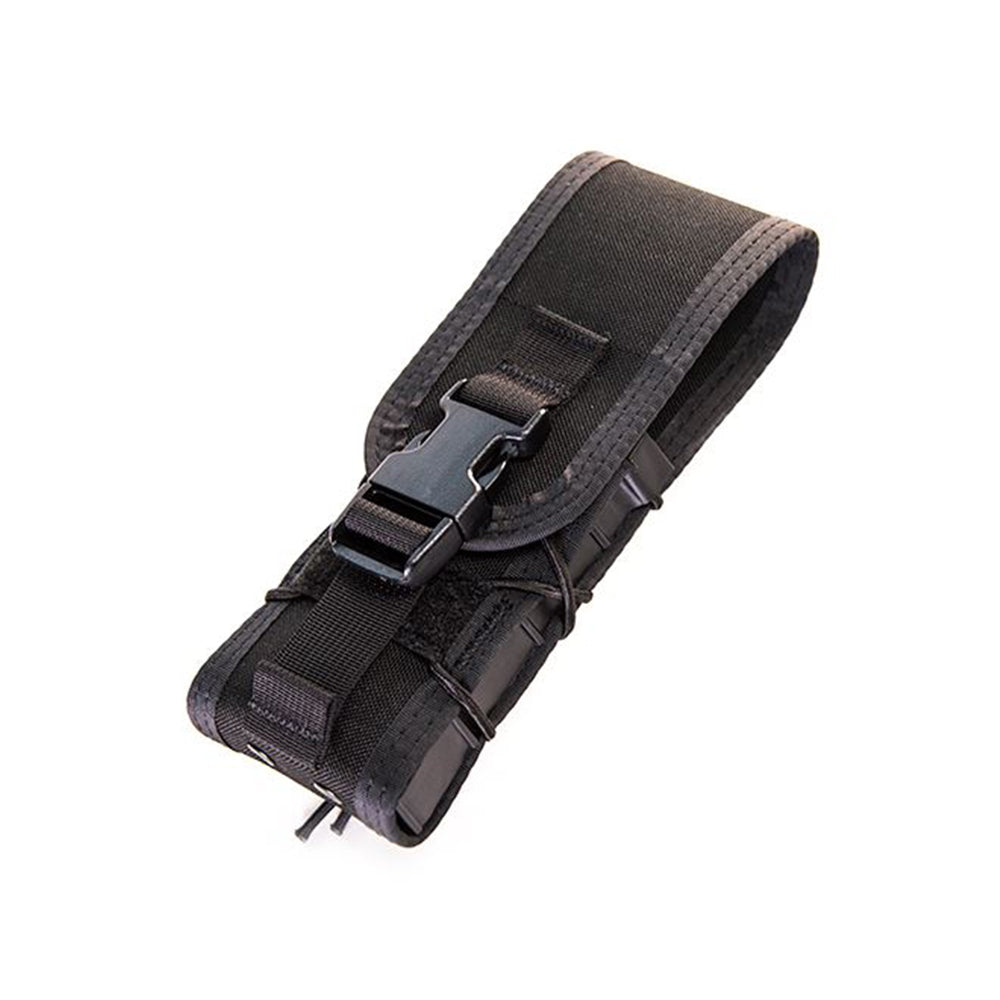 TACO® Covered Single Rifle Magazine Pouch - Universal Multi-Caliber Capacity, Adjustable Silent Security Flap Protection, Heavy-Duty MOLLE Compatible Matrix