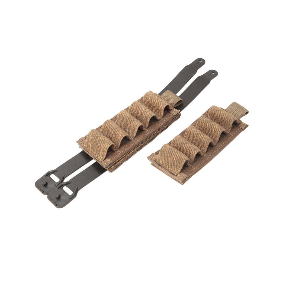 Shot Shell Tray V2 - Heavy-Duty Heavy-Elastic Shotgun Ammo Carrier, Full Hook-Backed Modular Shingle for 5-Rd / 12-Rd Staging Matrix