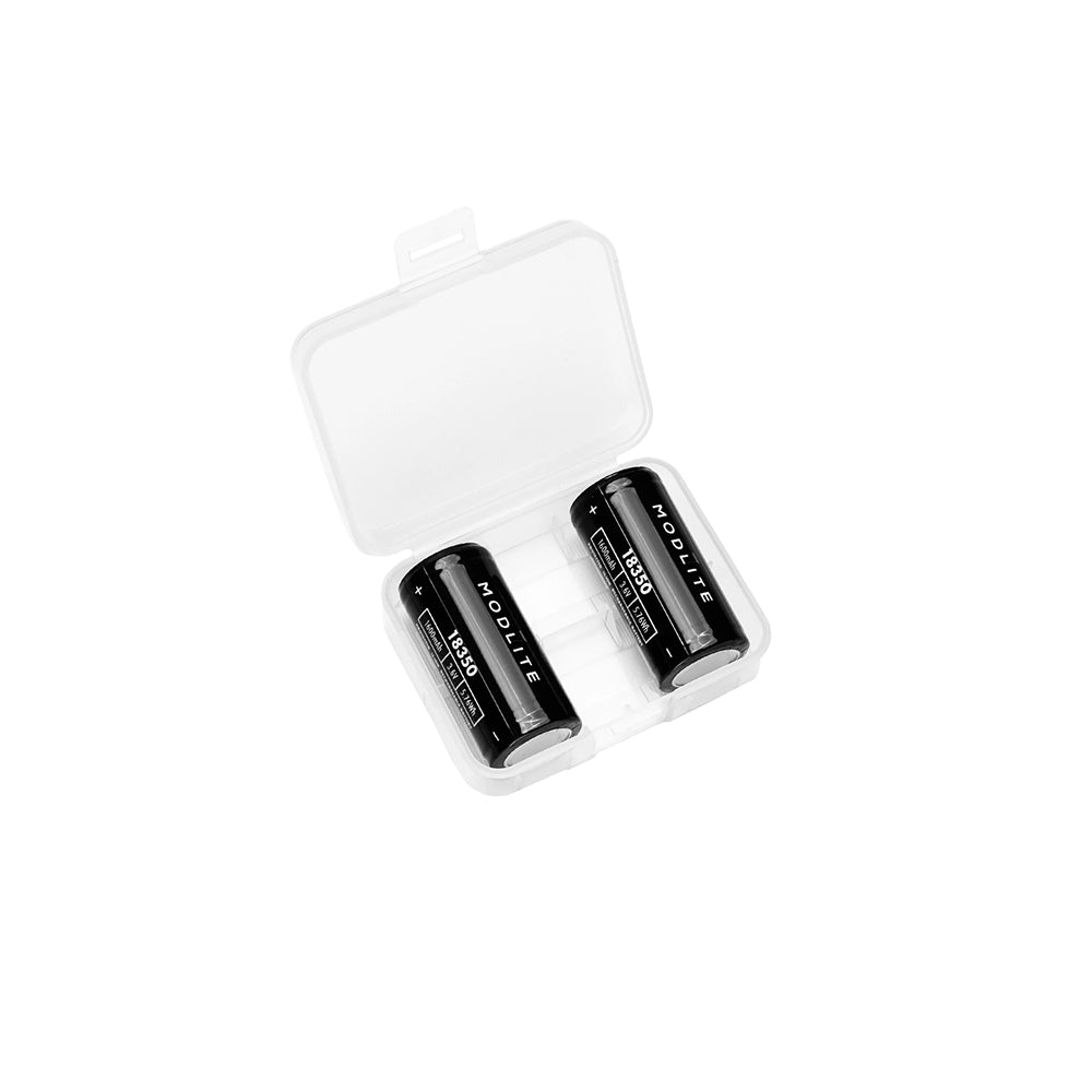 18350 1600mAh Protected Button Top Battery (2-Pack)