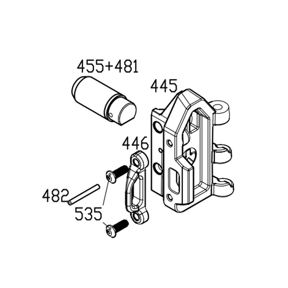 Masada GBB Replacement Parts — (445) End Block Set with Buffer