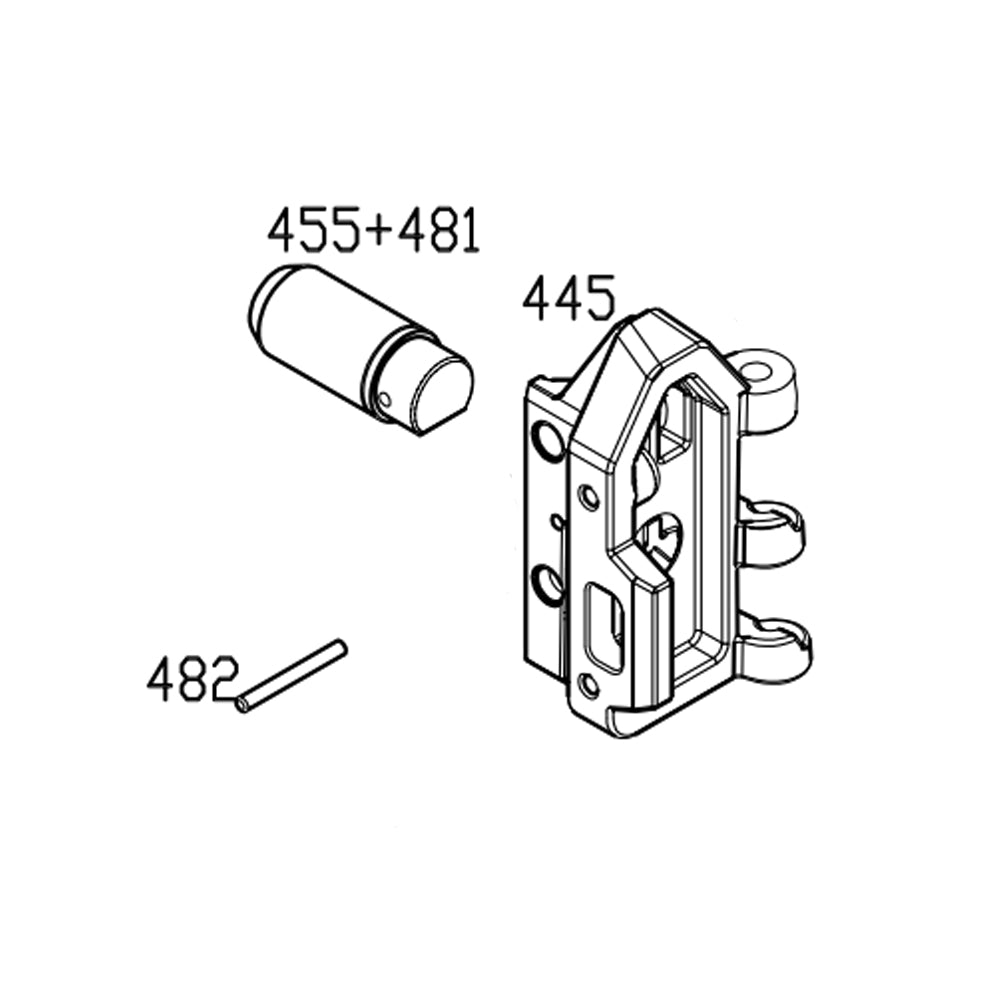 Masada GBB Replacement Parts — (445) End Block Set with Buffer