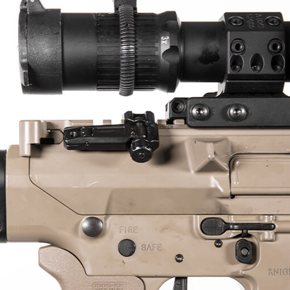 MBUS Pro® Offset Rear Sight:45 度角的精準切換,掌握遠近戰場的主動權