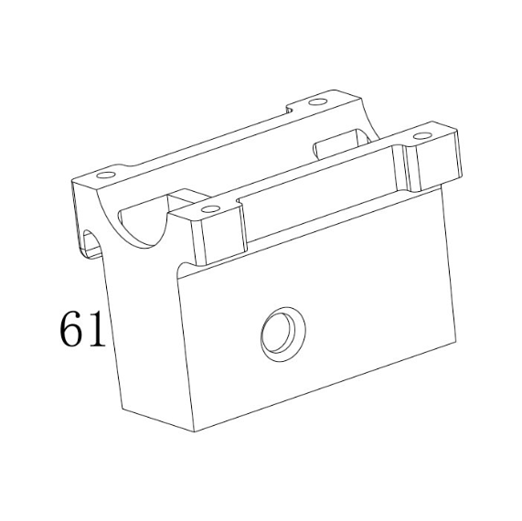 AEG Replacement Parts (61) Barrel Clamp Lower