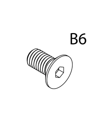 Masada AEG Replacement Parts (B6) - MSD Hexagon (Flat) - set of 2pcs