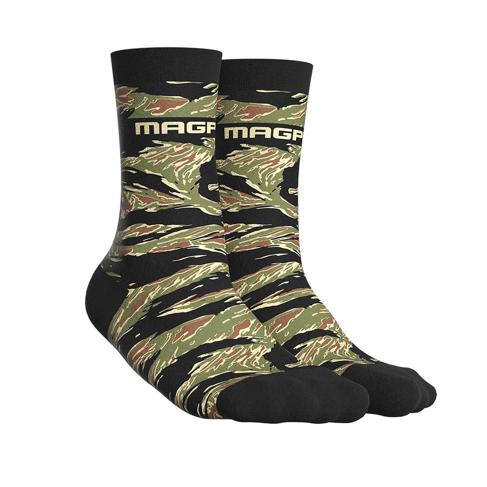 Tiger Stripe Crew Socks