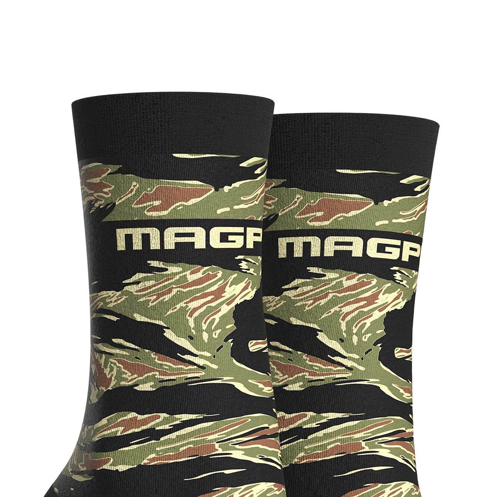 Tiger Stripe Crew Socks