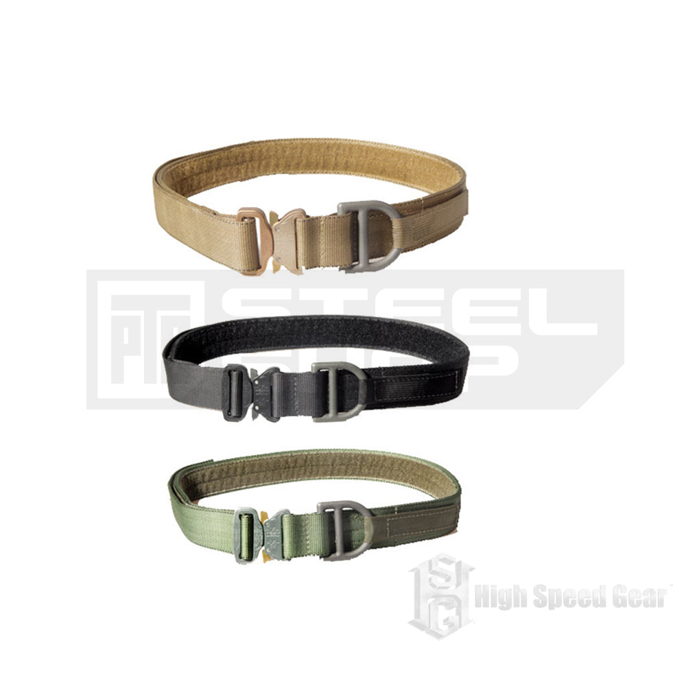High Speed Gear, HSGI, PTS Steel Shop, High Speed Gear Cobra 1.75 Rigger Belt with D-Ring and Interior Velcro, Cobra 1,5 Rigger Belt, Cobra, 1.75 Rigger Belt, Belt, Rigger Belt, D-Ring and Interior Velcro, D-Ring, Interior Velcro