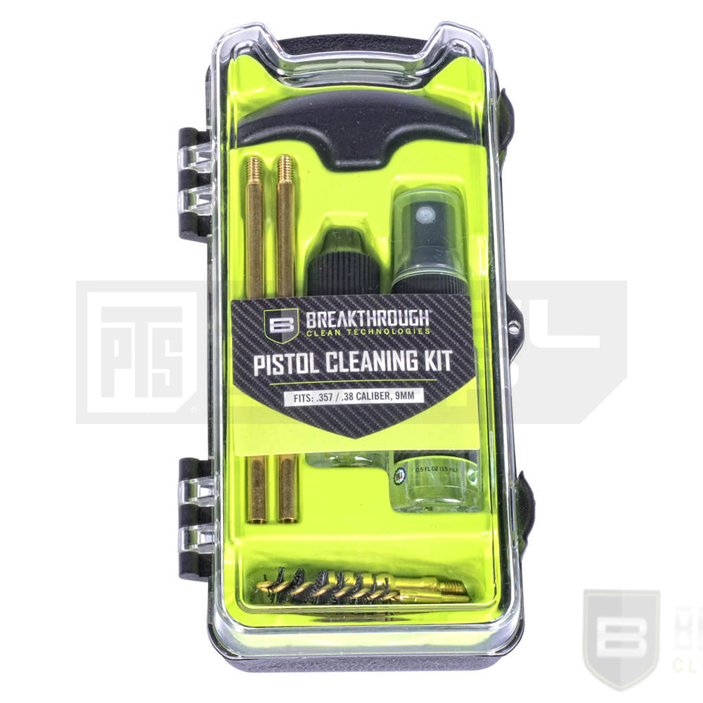 Breakthrough Clean Vision Series Hard-Case Pistol Cleaning Kit .357/.38 Cal/ 9mm, Cleaning Kit,PTS Steel Shop