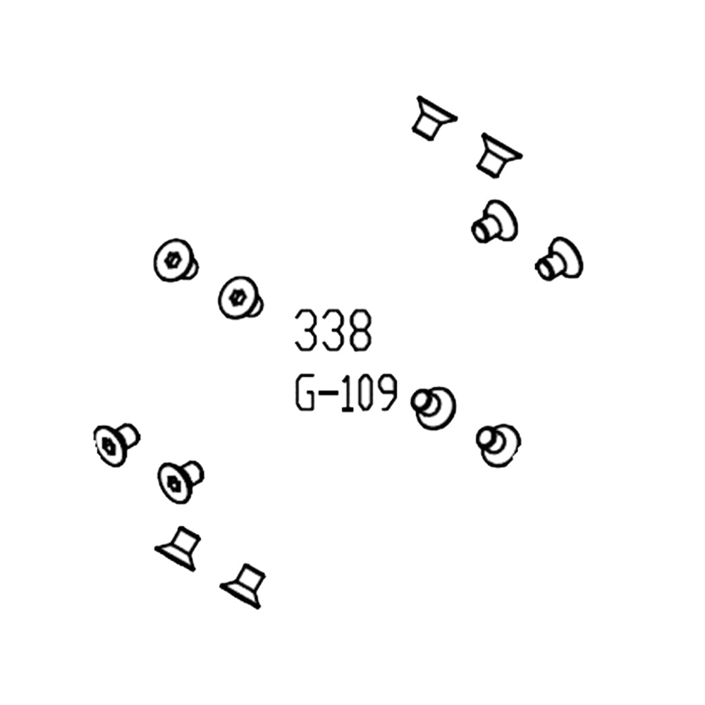 MKM GBB Replacement Parts (338 G-109) - Hex M4x6 12pcs