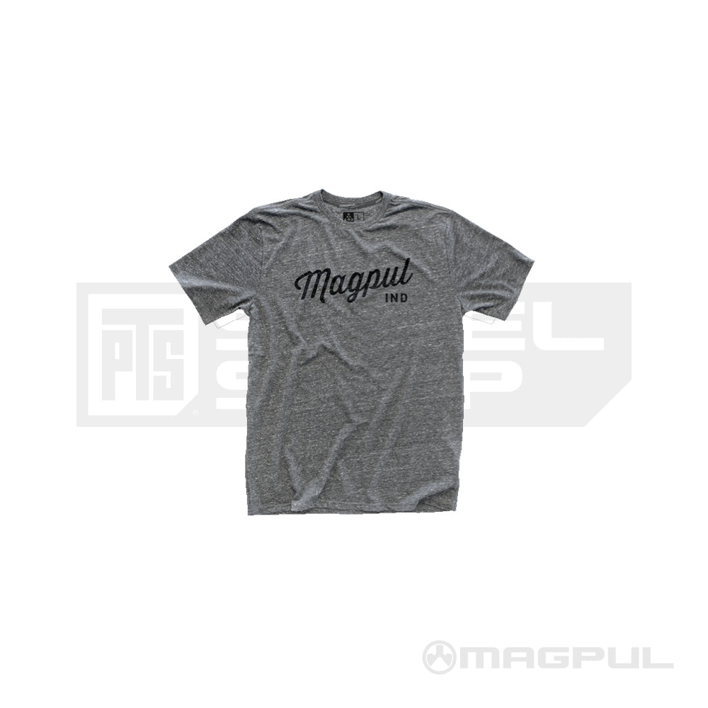 Magpul Megablend Rover Script T Shirt Athletic Heather PTS Steel