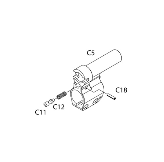 Masada AEG Replacement Parts (C5) - Gas Block