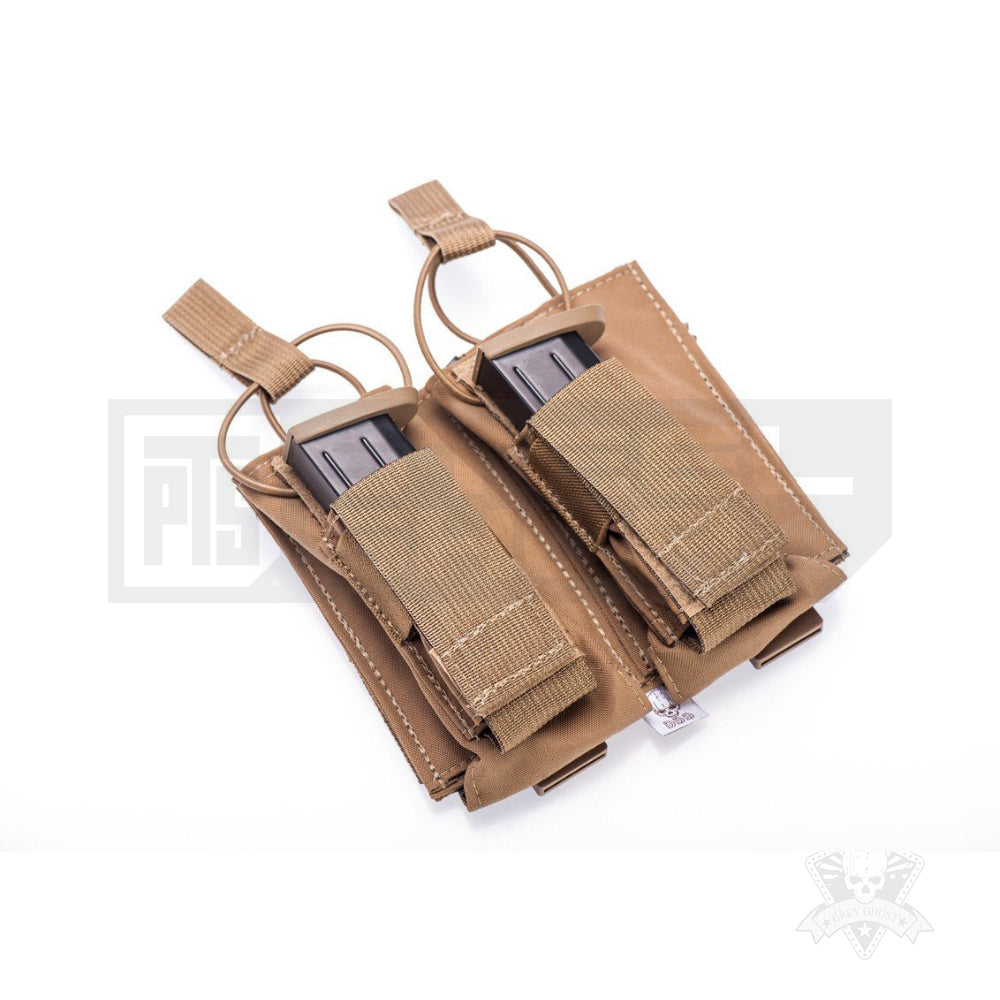 Grey Ghost Gear, GGG, Grey Ghost Gear Doulbe AK and Pistol Mag Pouch, Double AK Pouch, Pistol Mag Pouch, Pouch, Mag Pouch