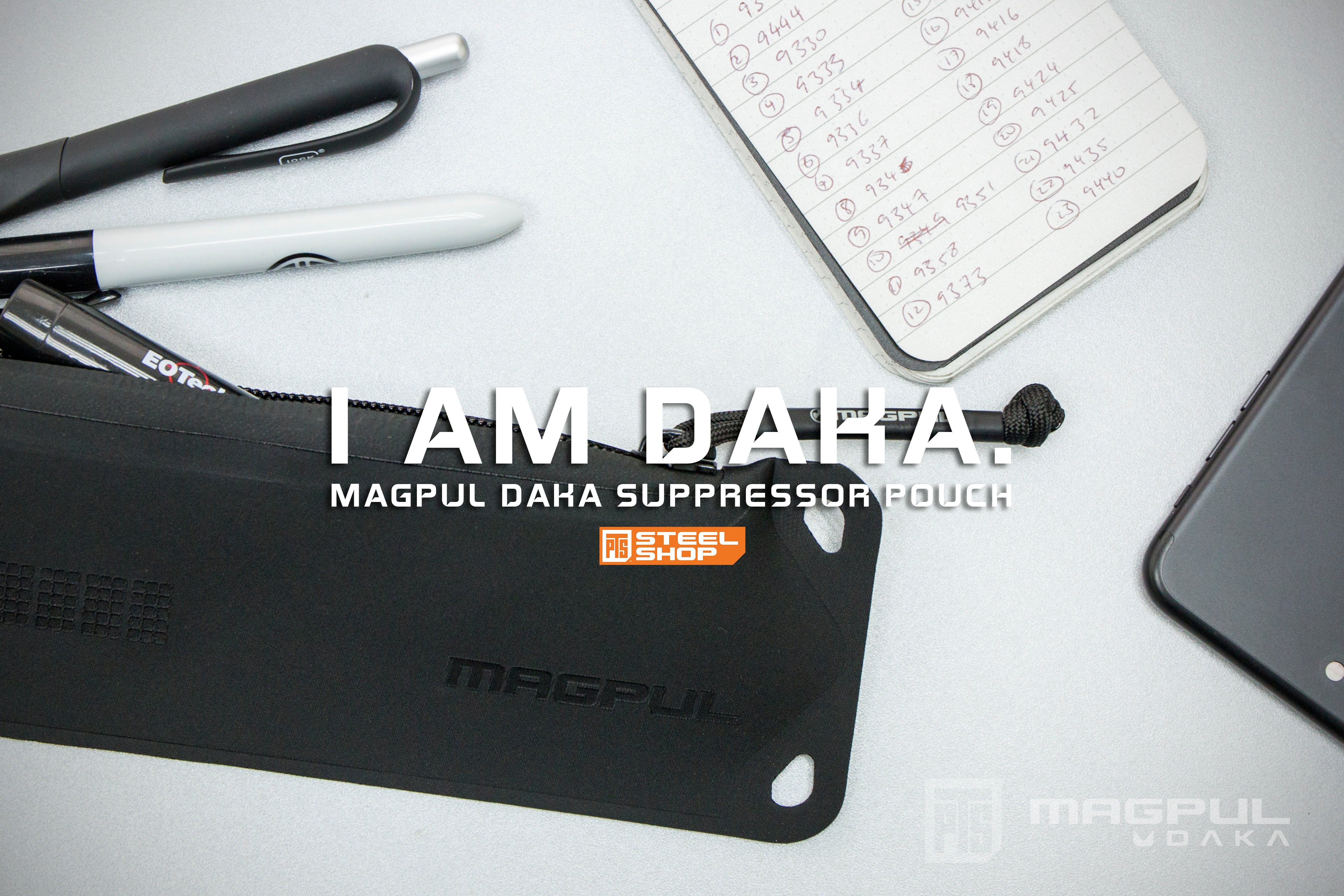 Magpul, Magpul Industries, DAKA, EDC, Everyday Carry, Magpul DAKA Suppressor Storage Pouches, Suppressor Pouch