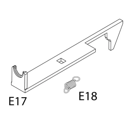 Masada AEG Replacement Parts (E17+18) - MSD Tappet Plate & Spring