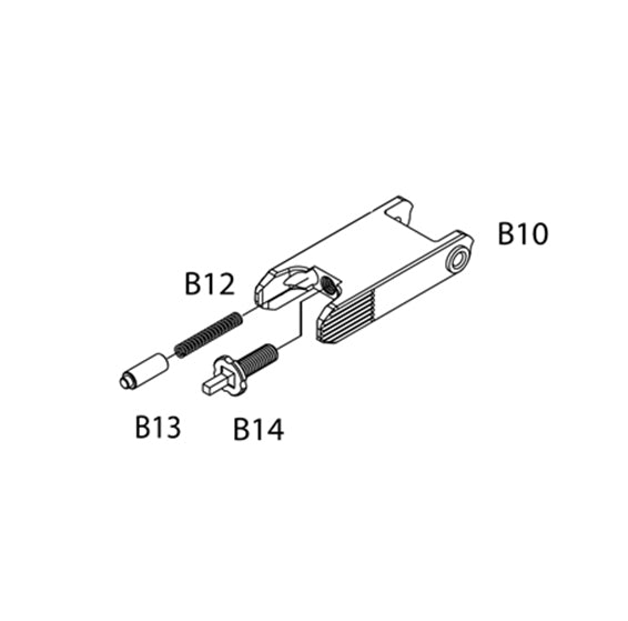 Masada AEG Replacement Parts (B10+ B12+ B13+B14) - Front Sight Set