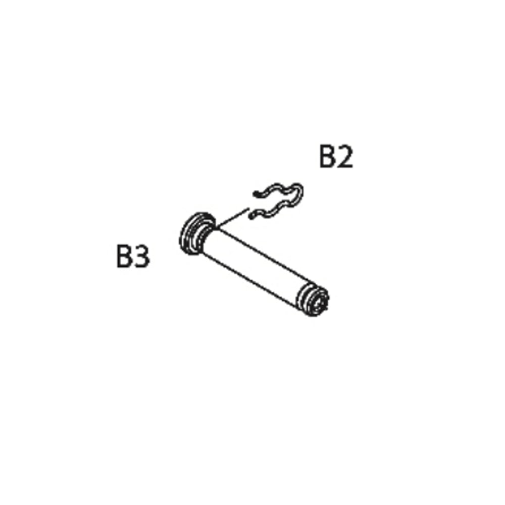 Masada AEG Replacement Parts (B02 + B03) - Retainer Clip, O-Shape + Push Pin 36mm long