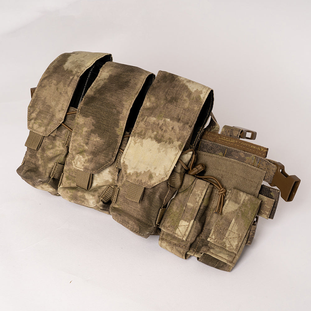 AO Chest Rig Combo Set - ATACS(w/ TT - Double Pistol mag & Universal mag Pouch)