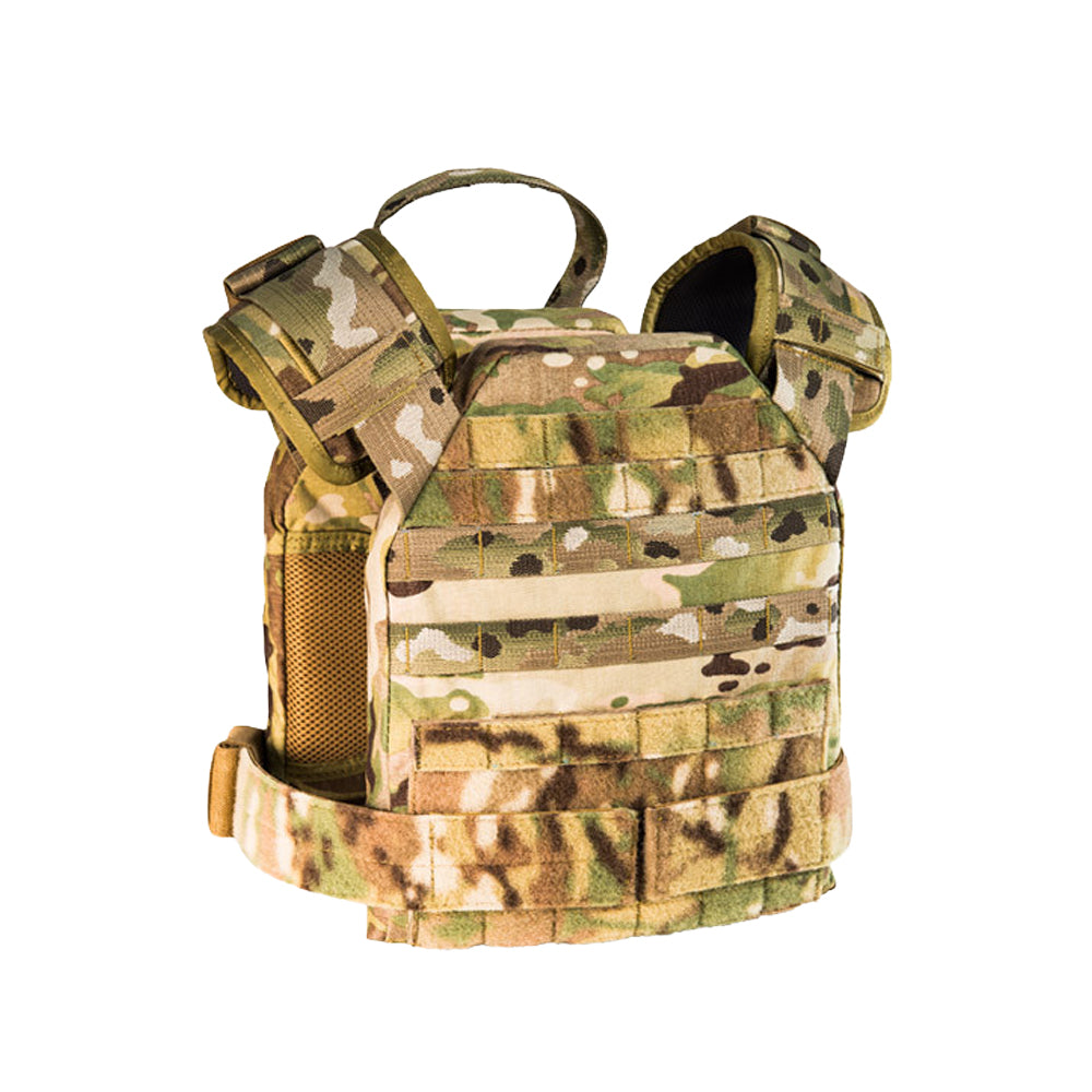 SPC Lightweight Modular Plate Carrier Chassis (Slick Low-Vis / Bravo MOLLE) | 500D Cordura Operator Core, High-Friction Gripper Elastic Cummerbund, Tactical Chest Rig Adaptable Platform
