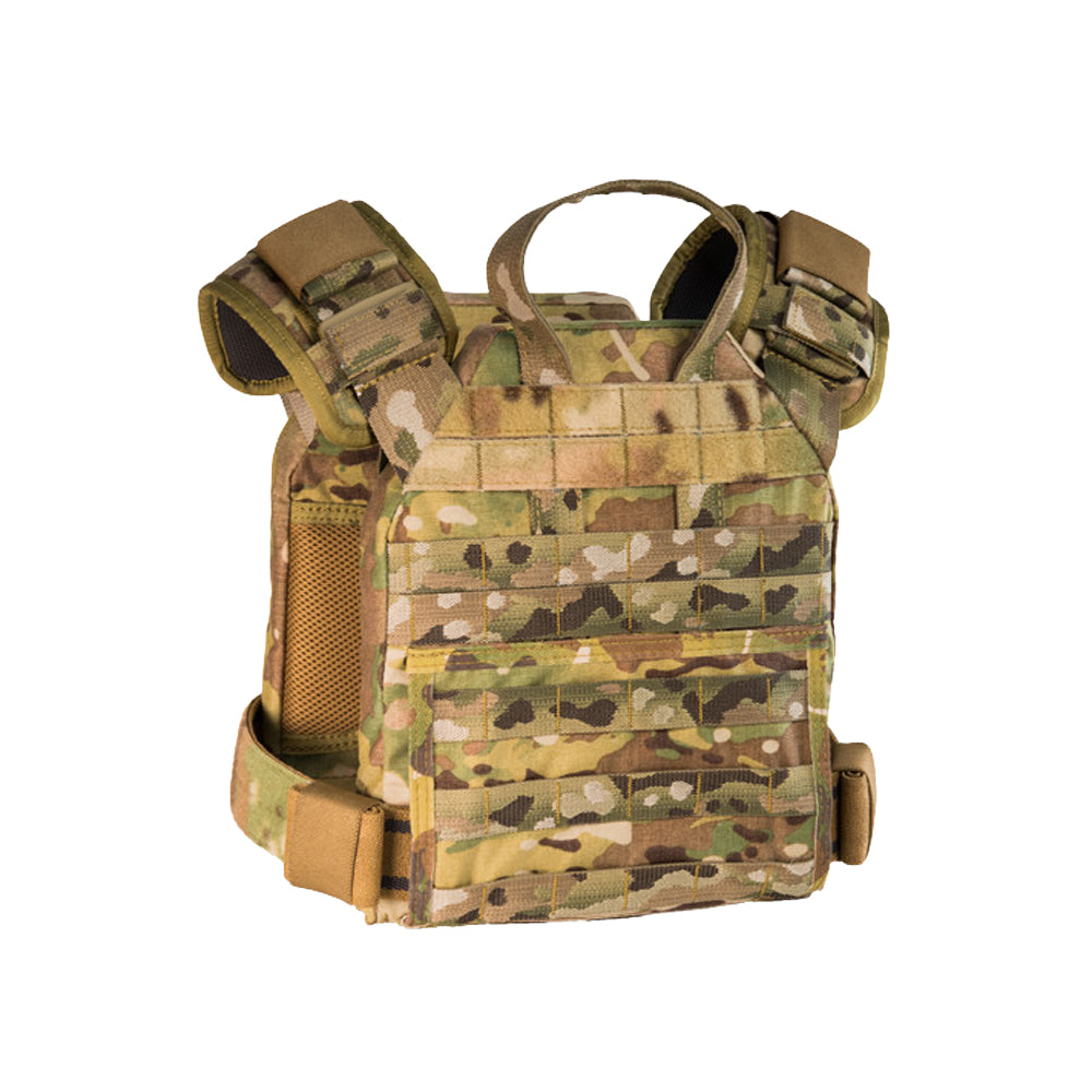 SPC Lightweight Modular Plate Carrier Chassis (Slick Low-Vis / Bravo MOLLE) | 500D Cordura Operator Core, High-Friction Gripper Elastic Cummerbund, Tactical Chest Rig Adaptable Platform