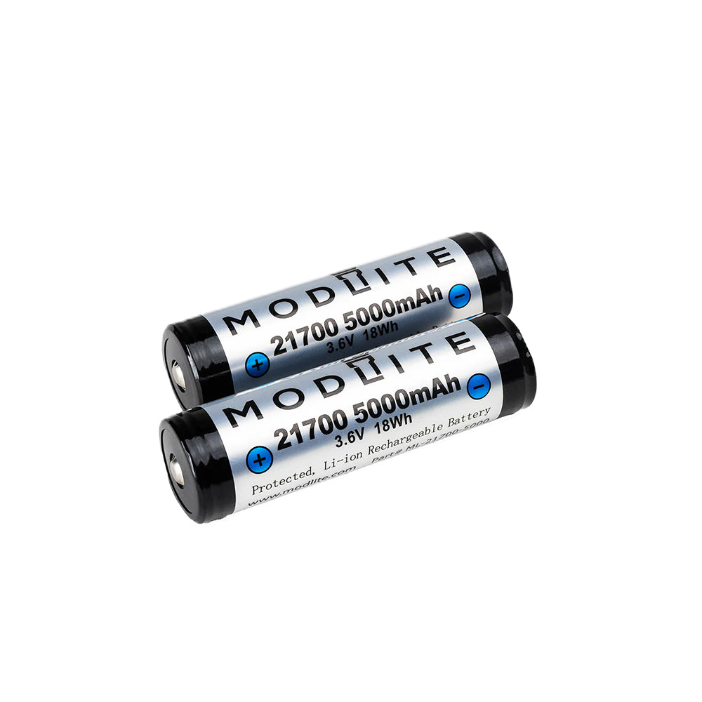 21700 5000mAh Protected Button Top Battery (2-Pack)