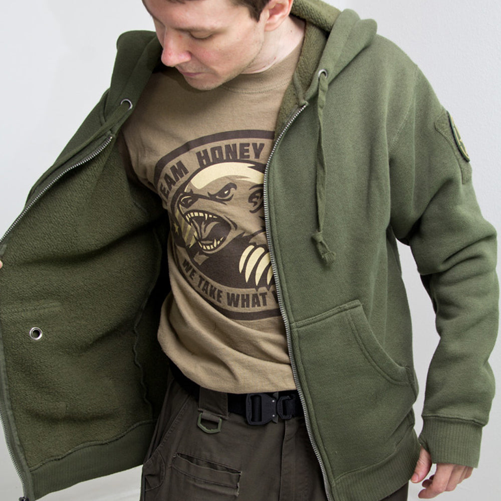 MSM Hoodie HEAVY Econo 17.5 oz 戰術重磅刷毛連帽外套 (雙臂魔鬼氈 / 耳機內袋)