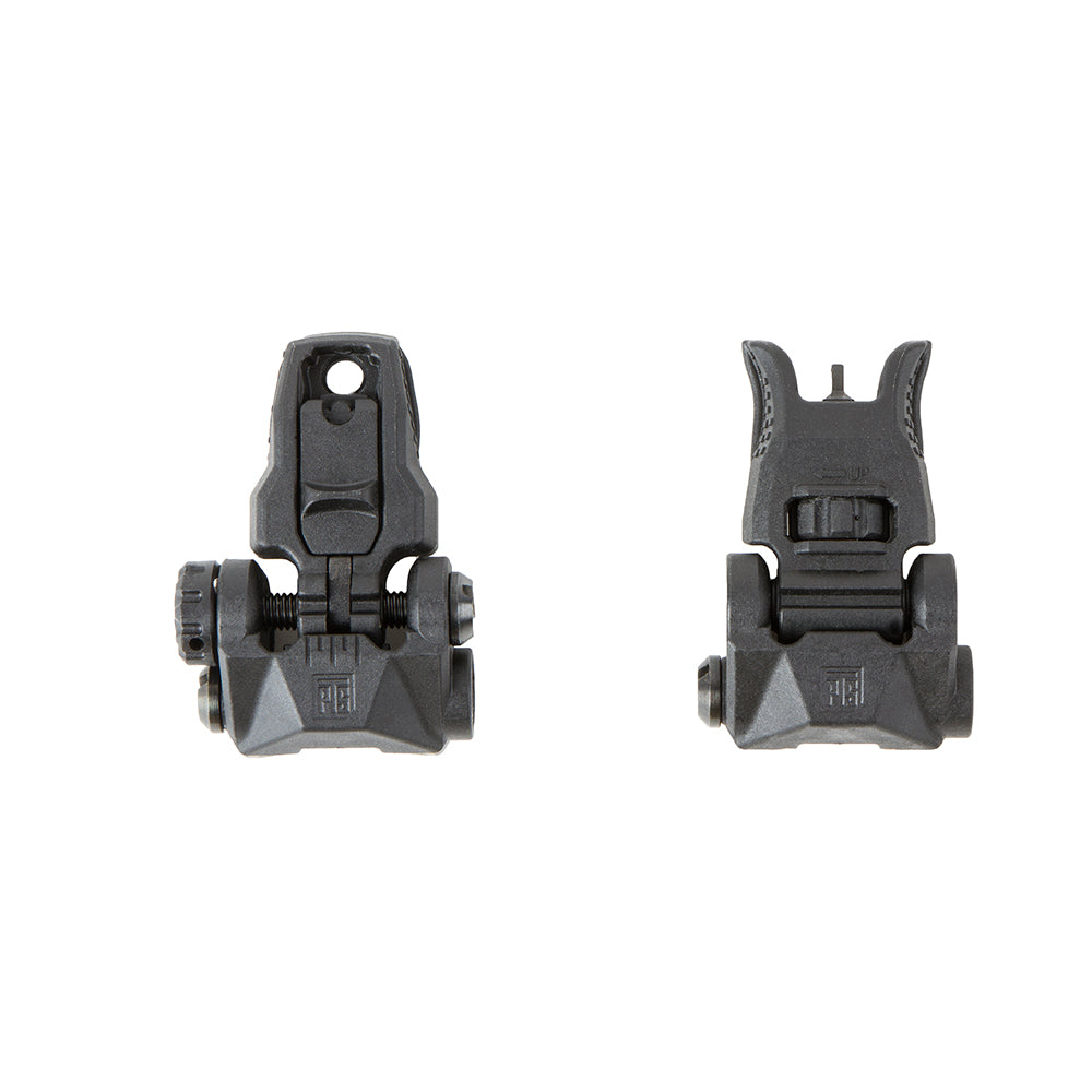 Enhanced Polymer Back-Up Iron Sight (EPBUIS) Front + Rear - Black