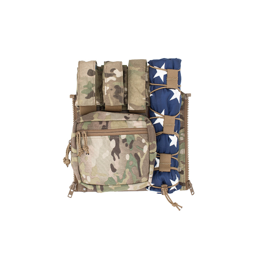 Spiritus Systems MOLLE Back Panel: Modular Zip-On for LV-119 OVERT