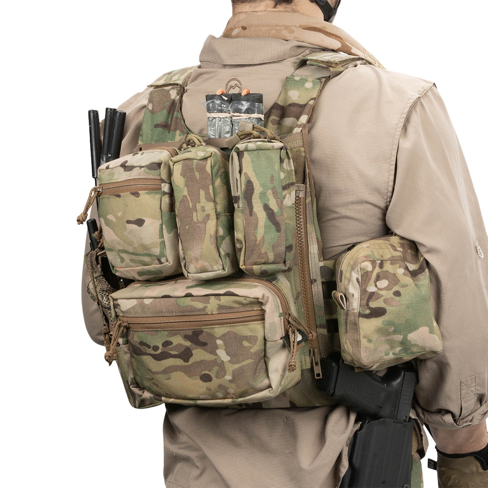 Spiritus Systems MOLLE Back Panel: Modular Zip-On for LV-119 OVERT