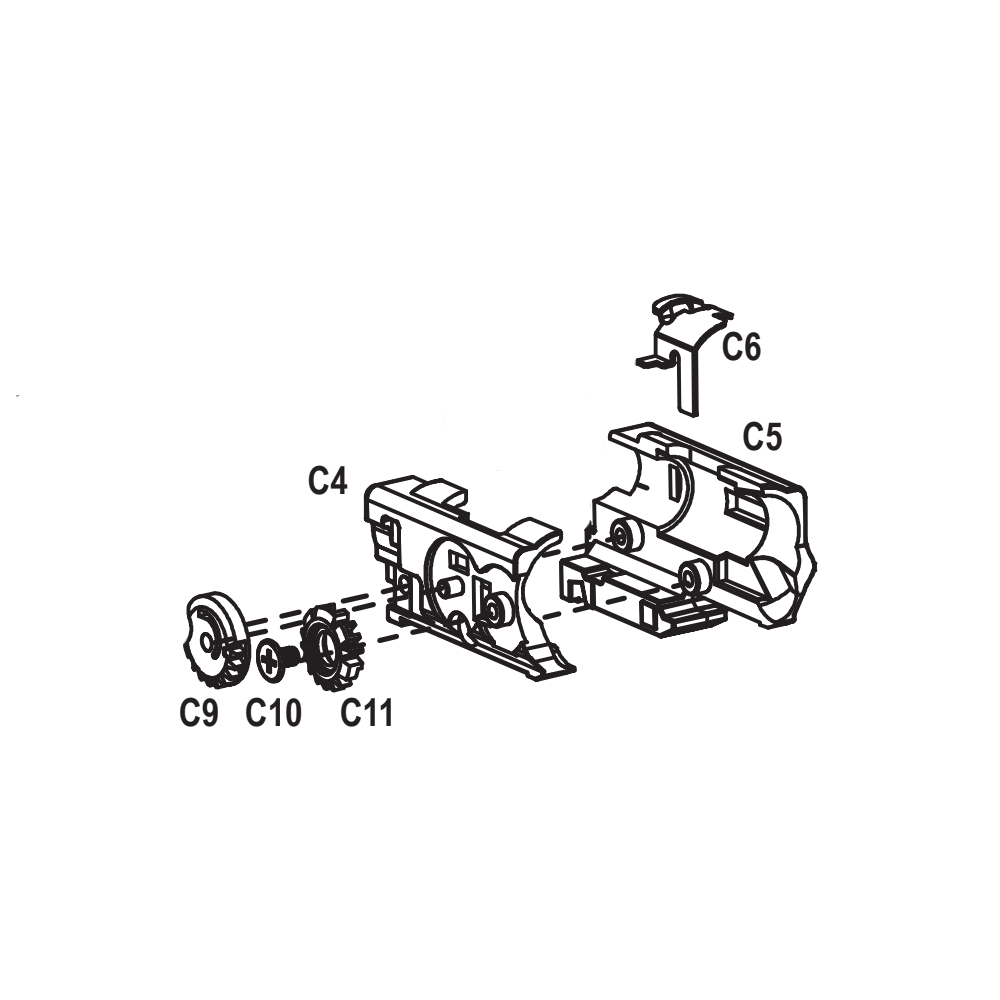 OZ9 Series (Standard / Ultra) Replacement Part - Hop-Up Chamber (C4+C5+C6+C9+C10+C11)