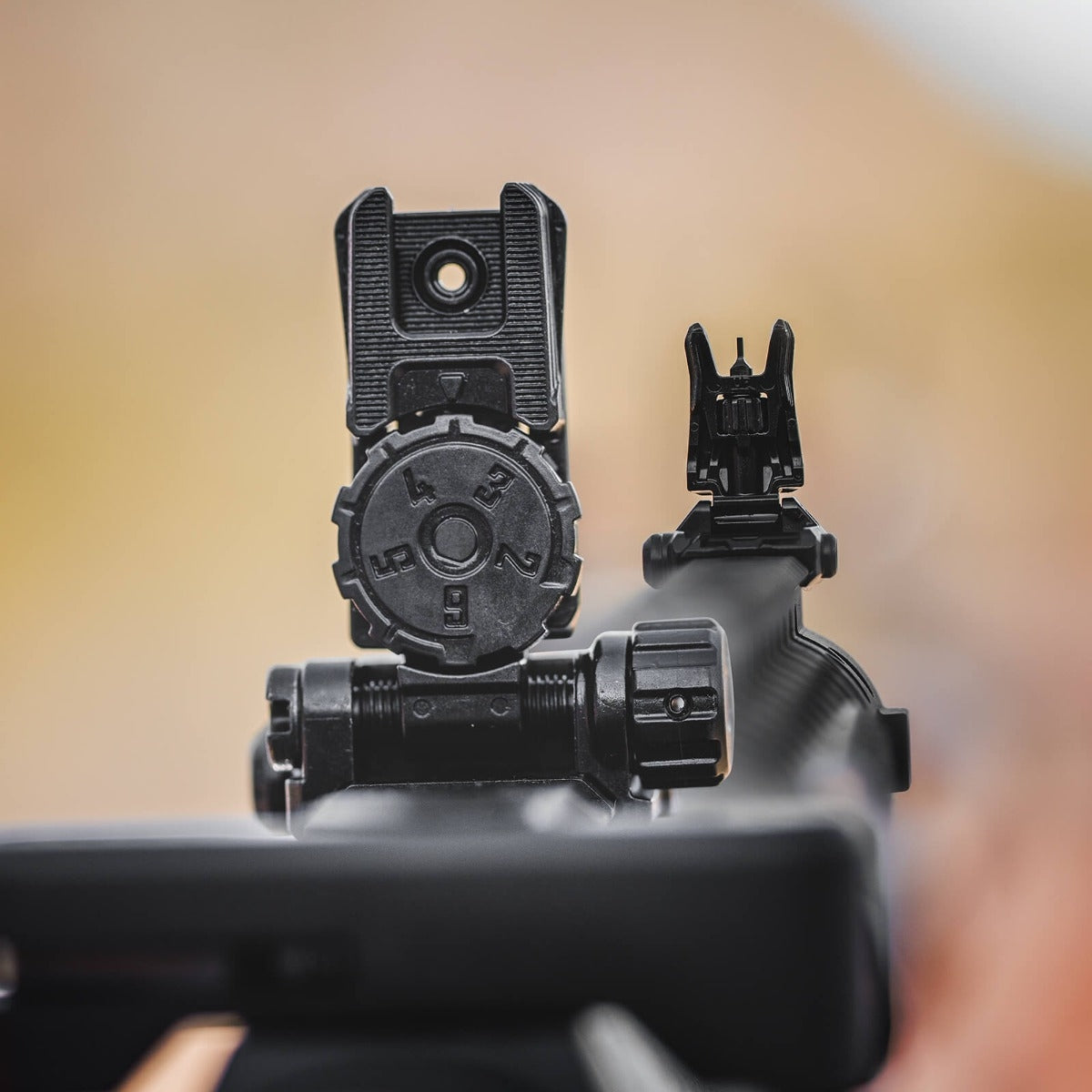 MBUS Pro LR Adjustable Sight - Rear