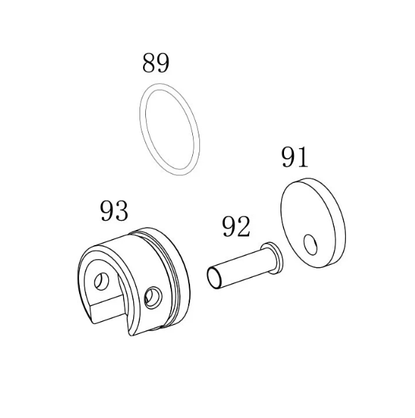 AEG Replacement Parts (89,91,92,93) O-ring, Rubber Plate, Nossle Guide, Cylinder Head
