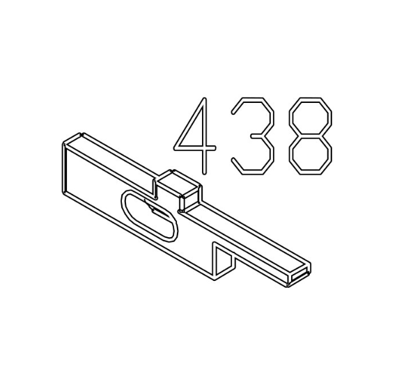 Masada GBB Replacement Parts (438) Charging Handle Lock