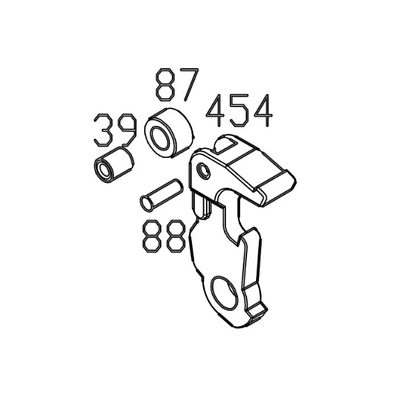 Masada GBB Replacement Parts (454+39+87+88) Hammer Set
