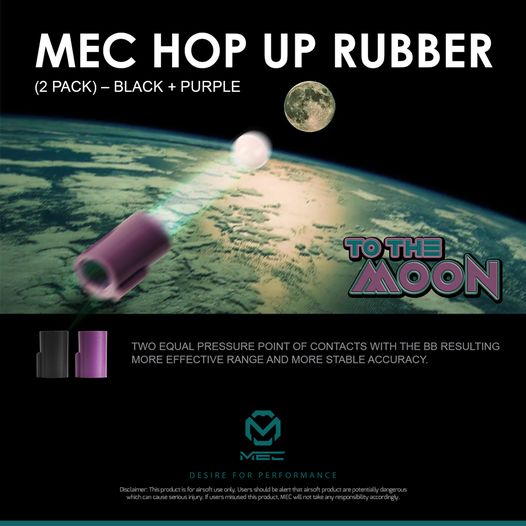 AEG Hop Up Rubber (2pack - Black + Purple)