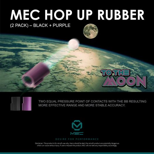 GBB Hop Up Rubber (2pack - Black + Purple)