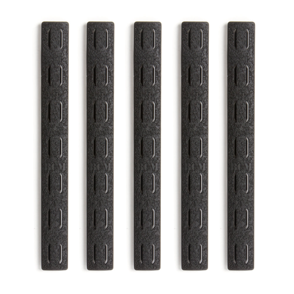 KeyMod 5.5-inch Black Rail Cover Kit (Five Pack)