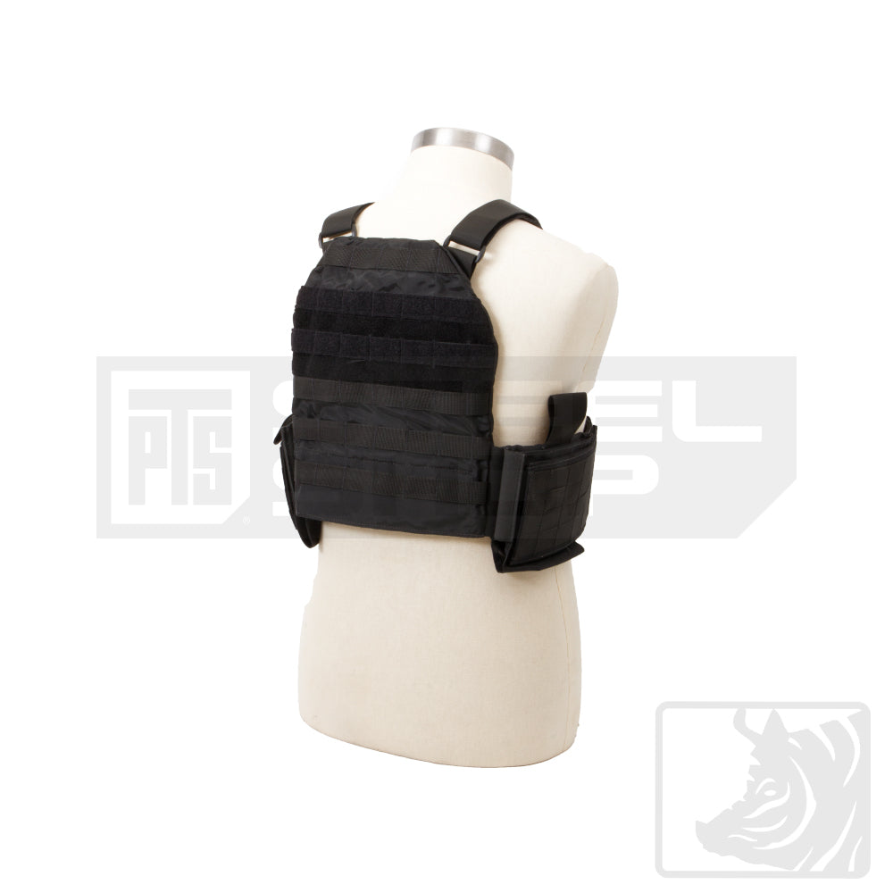 Brigandine Plate Carrier, Front+Molle Rear (Systema) - Black
