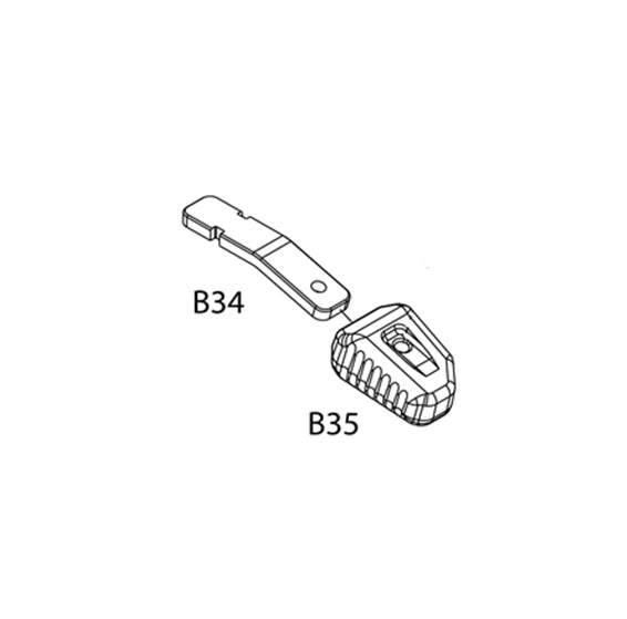 Masada AEG Replacement Parts (B34+ B35) - Charging Handle Blade Set