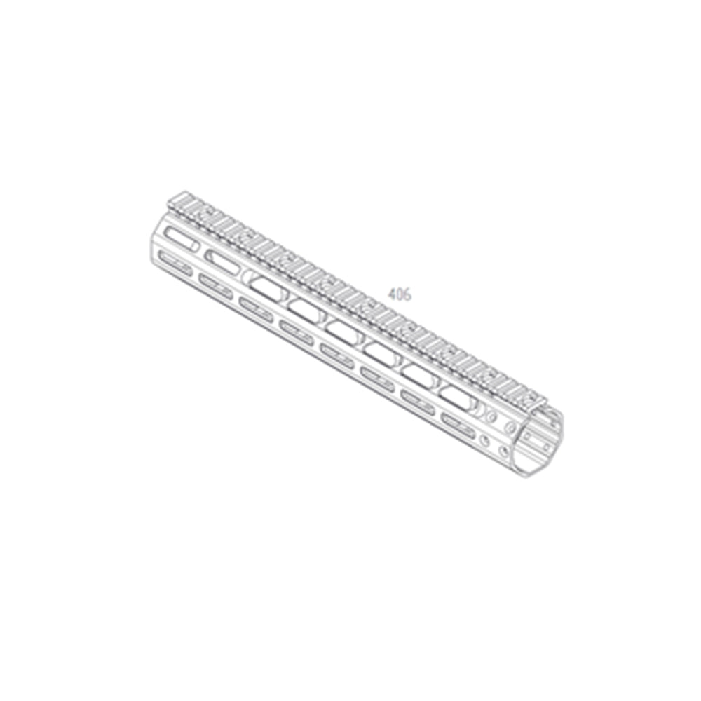 MML GBB Replacement Parts (406) - AR-10 Hand Guard 14in