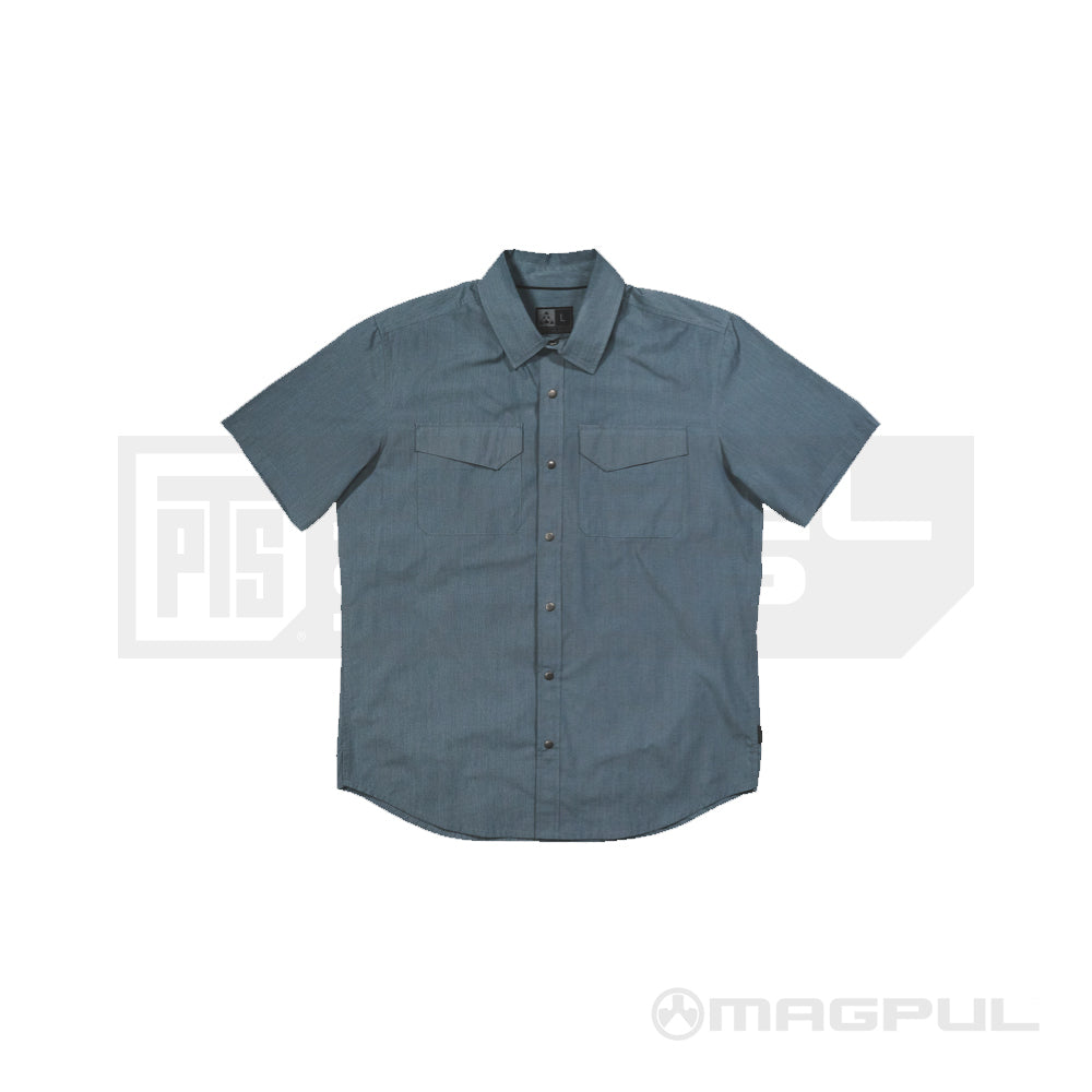 Magpul, Magpul Industries, PTS Steel Shop, Magpul Mansfield Bluetone Short Sleeve Shirt, Shirt, Tops, EDC, Everyday Carry